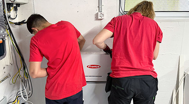 Eine der ersten Fronius-Batterien weltweit installiert