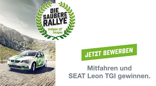 Die saubere Rallye mit Erdgas/Biogas
